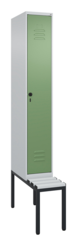 C+P Spind Classic Plus mit Sitzbank, Abteilbreite 300 mm