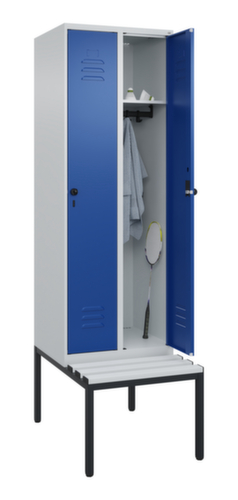 C+P Spind Classic Plus mit Sitzbank, Abteilbreite 300 mm