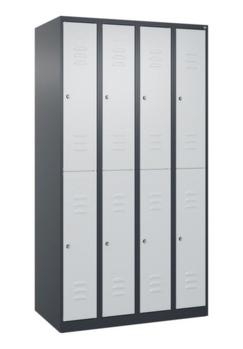 C+P Doppelstöckiger Spind Classic Plus, Abteilbreite 250 mm