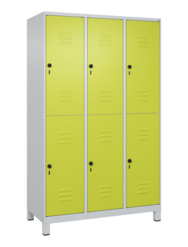 C+P Doppelstöckiger Spind Classic Plus, Abteilbreite 400 mm