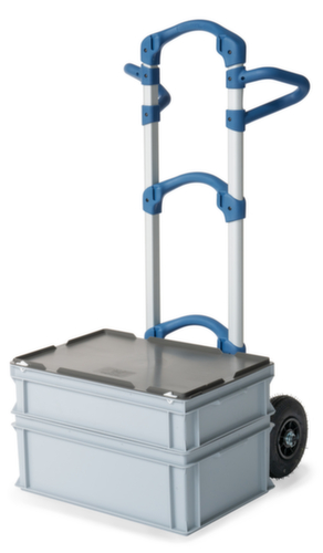 fetra Extra leichte Alu-Kistenkarre Wuppi, Traglast 200 kg, Luft-Bereifung