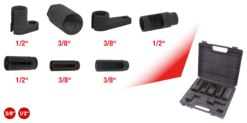 KS Tools 3/8"+1/2" Sensoren-Stecknuss-Satz