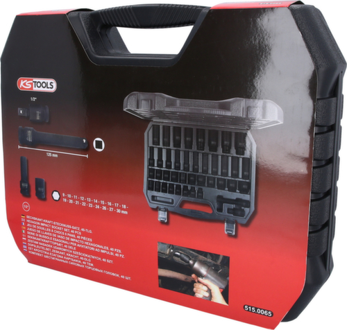 KS Tools 1/2" Sechskant-Kraft-Stecknuss-Satz