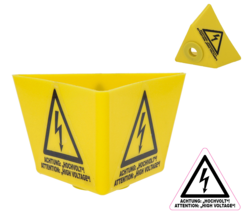 KS Tools Dachaufsteller mit Blitzsymbol und Magnet