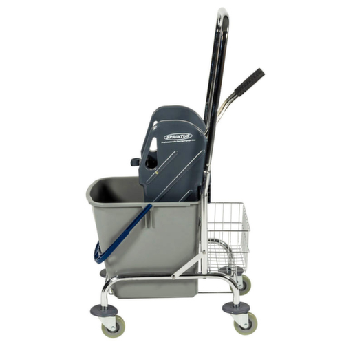 Universal-Nasswischwagen-Set, 1x27 l Eimer in grau/blau