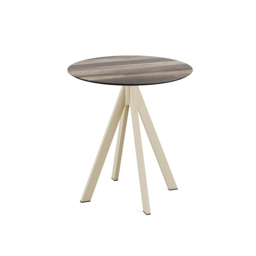 VEBA Bistrotisch Essentials Infinity, Ø 700 mm, Platte Tropical Wood