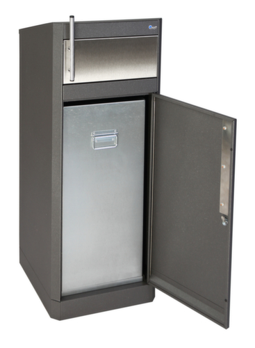 stumpf Abfallbehälter Binox Hybrid-80, 80 l, eisenglimmer