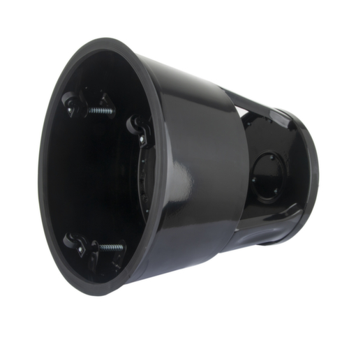 UDOBÄR Robuster Rolltritt für starke Beanspruchung, Metall, RAL9005 Tiefschwarz