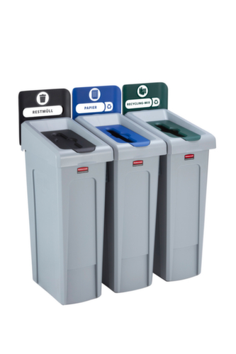 Rubbermaid Deckel Slim Jim® für Recycling-Station, grün