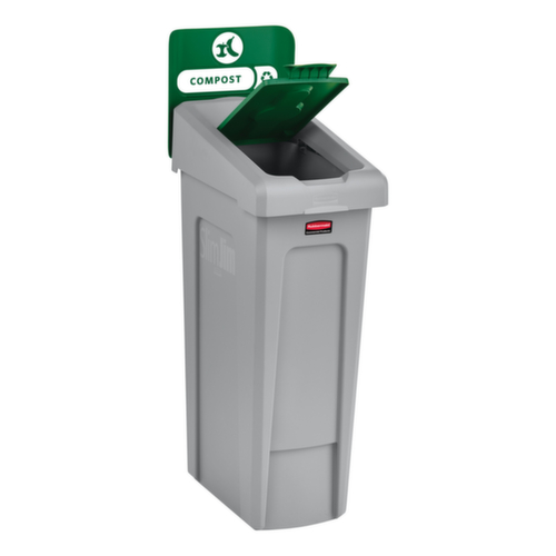 Rubbermaid Deckel Slim Jim® für Recycling-Station, grün