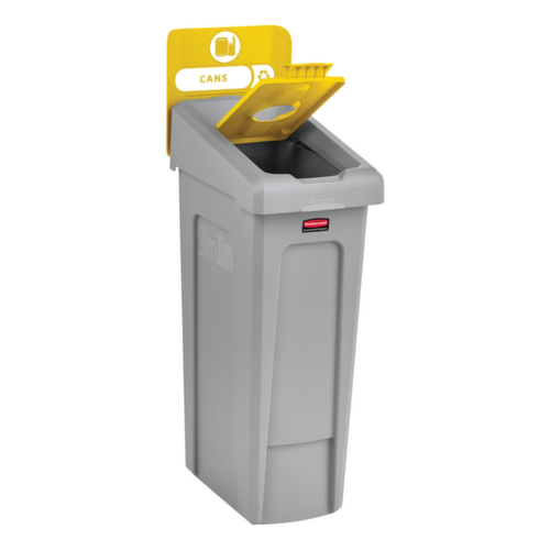 Rubbermaid Deckel Slim Jim® für Recycling-Station, gelb