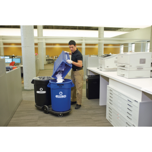 Rubbermaid Tandem-Fahrgestell für 2 Wertstoffbehälter, für 75 - 208 l Behälter