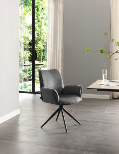 Bisley Besucherstuhl Easy Meet FA 749 mit Armlehnen, Sitz Stoff (100% Polyester), slate