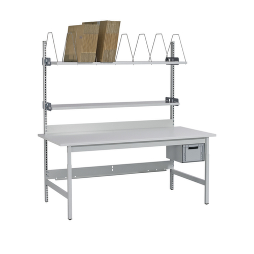 ERGO-line Komplett-Packtisch Budget mit Böden und Steckbügeln, Breite x Tiefe 2000 x 900 mm