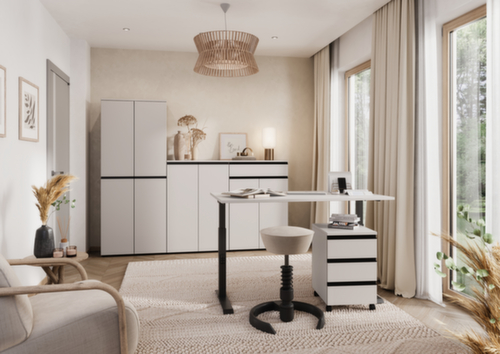 Höhenverstellbarer Schreibtisch GW-BEDANO 9917 mit C-Fußgestell