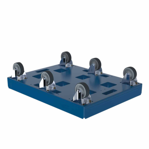 Transportroller FAVORIT XL mit Kunststoffladefläche, Traglast 500 kg, TPE-Bereifung