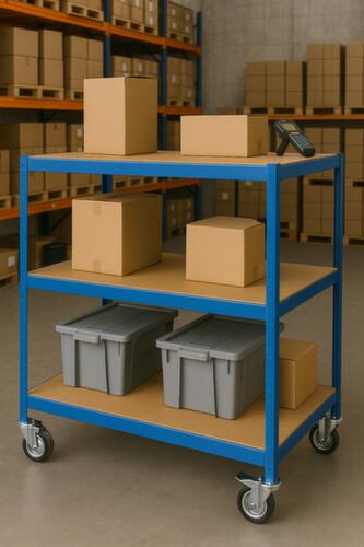 UDOBÄR Etagenwagen, Traglast 150 kg, 3 Etagen