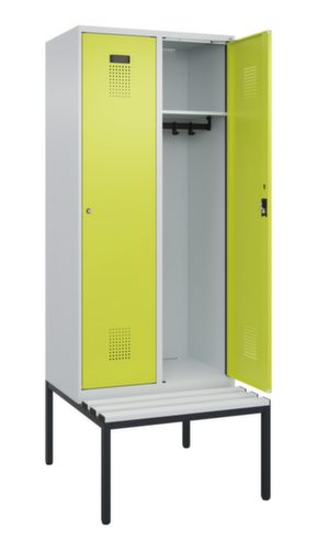 C+P Spind Evolo PLUS mit Sitzbank, Abteilbreite 400 mm