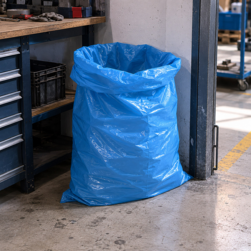 UDOBÄR Premium Müllsack 100 Stück, 240 l, blau