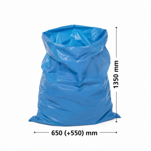 UDOBÄR Premium Müllsack 100 Stück, 240 l, blau