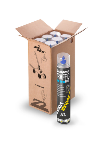 Bodenmarkierset EXTRA PAINT XL® mit 6 x 0,75 l Farbdosen, blau