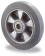 BS-ROLLEN Spurloses Elastik-Vollgummirad, Traglast 220 kg, Elastik-Bereifung