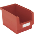 BITO Sichtlagerkasten hoch belastbar, rot, Tiefe 350 mm, Polypropylen