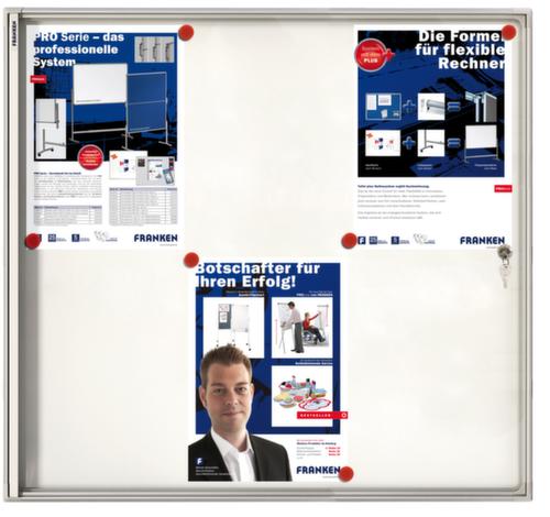 Franken Vitrine d'affichage plate X-tra!Line® pour l'intérieur