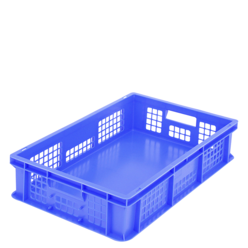 BITO Bac gerbable norme Europe parois ajourées, bleu, capacité 25 l