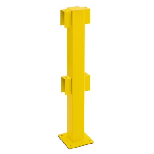 Moravia Système de rambarde pour protection anticollision BLACK BULL XL-Line, Poteau intermédiaire, hauteur x largeur 1000 x 100 mm