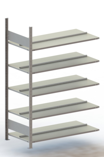 META Porte-documents sans vis Zone de fixation pour une utilisation des deux côtés, 5 tablettes, avec revêtement en zinc anti-corrosion