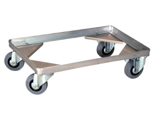 Gmöhling châssis roulant G®-DOLLY C 915 pour bac de transport et caisse de transport en aluminium