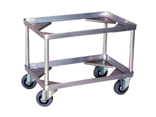 Gmöhling châssis roulant G®-DOLLY C 913 pour bac de transport et caisse de transport en aluminium