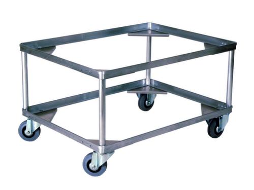 Gmöhling châssis roulant G®-DOLLY C 913 pour bac de transport et caisse de transport en aluminium