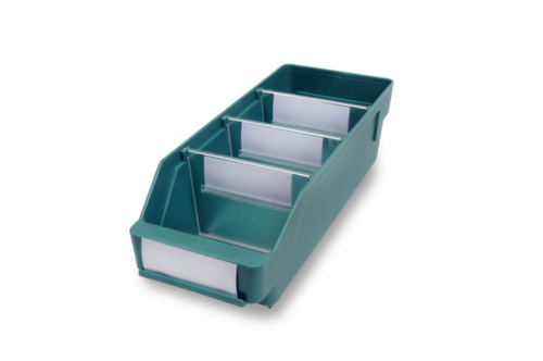 Bac compartimentable à bec, vert, profondeur 300 mm
