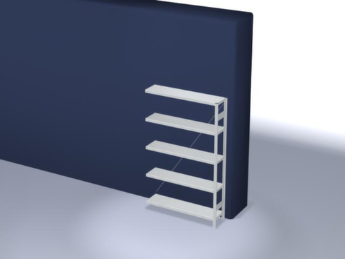 hofe système de rayonnages sans vis de conception standard, hauteur x largeur x profondeur 2000 x 1310 x 335 mm, 5 tablettes