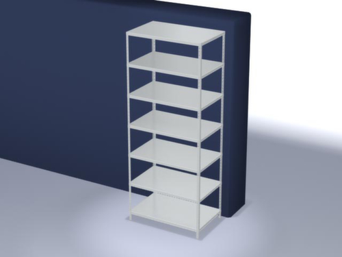 hofe Etagère à visser, 7 tablettes, RAL7035 gris clair