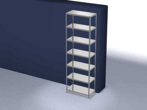 hofe Etagère à visser, 7 tablettes, avec revêtement en zinc anti-corrosion