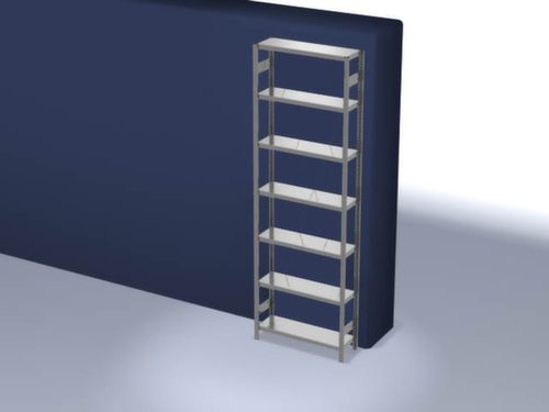 hofe Rayonnage à traverses type standard, hauteur x largeur x profondeur 3000 x 1060 x 335 mm, 7 tablettes