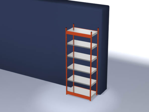 hofe Rayonnage sans boulons, hauteur x largeur x profondeur 2500 x 1060 x 500 mm, 6 tablettes