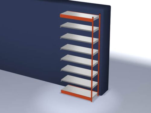 hofe Rayonnage sans boulons, hauteur x largeur x profondeur 3000 x 1325 x 500 mm, 7 tablettes