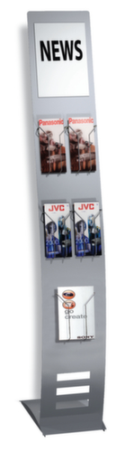 Présentoir, hauteur x largeur x profondeur 1650 x 260 x 420 mm