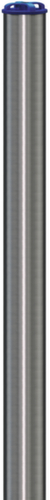 Poteau en acier inoxydable, hauteur 900 mm, à insérer avec manchon