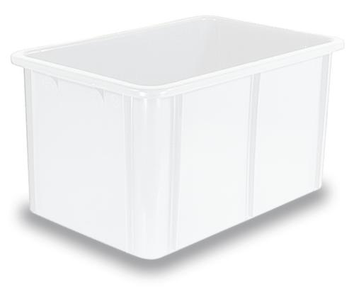 Bac gerbable pour aliments, blanc nature, capacité 60 l