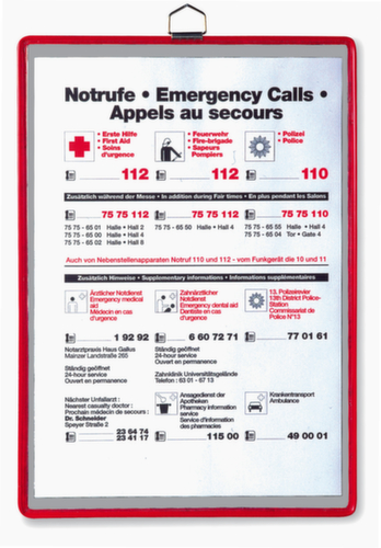 tarifold pochette d'affichage tview, DIN A5, cadre avec œillets métalliques