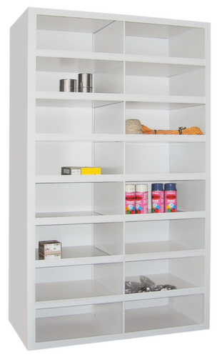 PAVOY Unité de rayonnage Basis, largeur 1000 mm, 16 compartiments