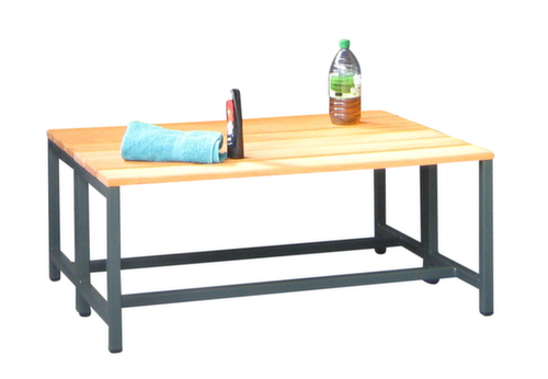 PAVOY Banc vestiaire Basis avec lames en bois