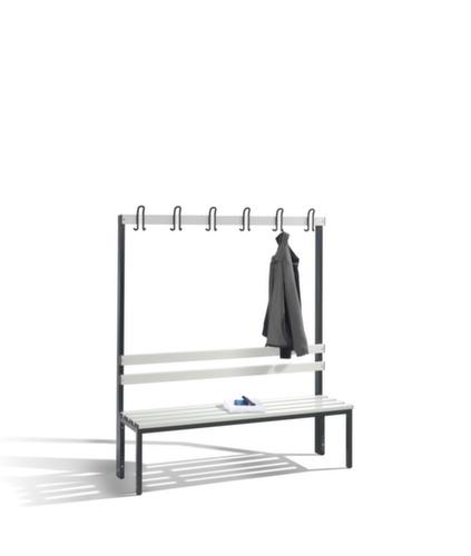 C+P Banc vestiaire avec crochets et lames PVC