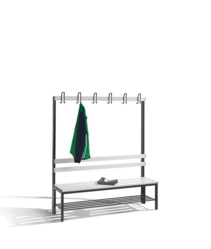 C+P Banc vestiaire avec crochets et lames PVC