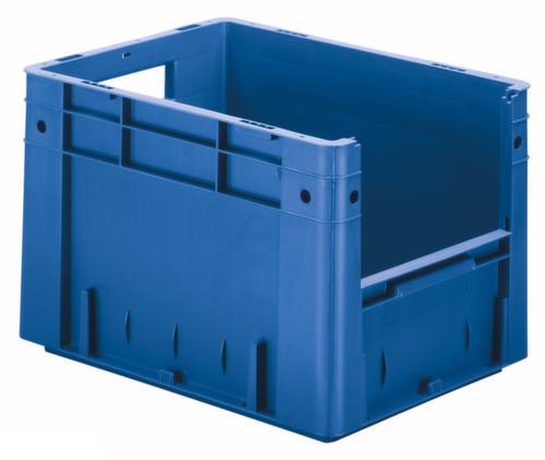 Bac gerbable norme Europe avec poignée, bleu, capacité 23,3 l